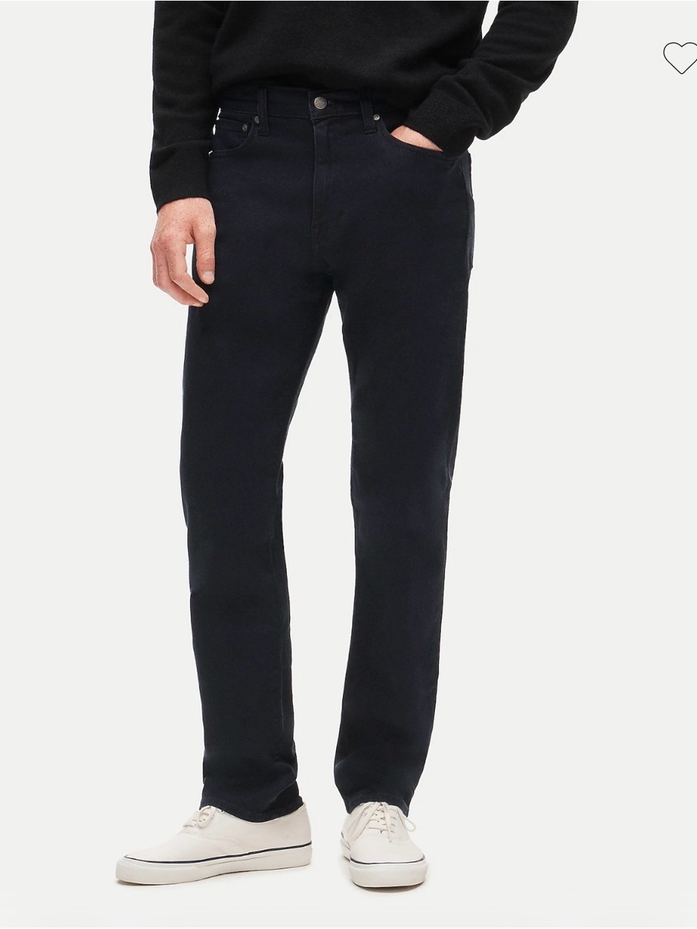 J Crew Men’s Style 770 Black Straight Leg Jeans Size 32